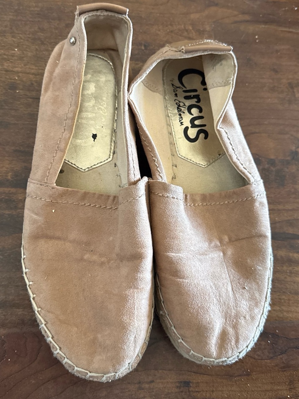 Circus by Sam Edelman Tan Espadrille Slip-Ons